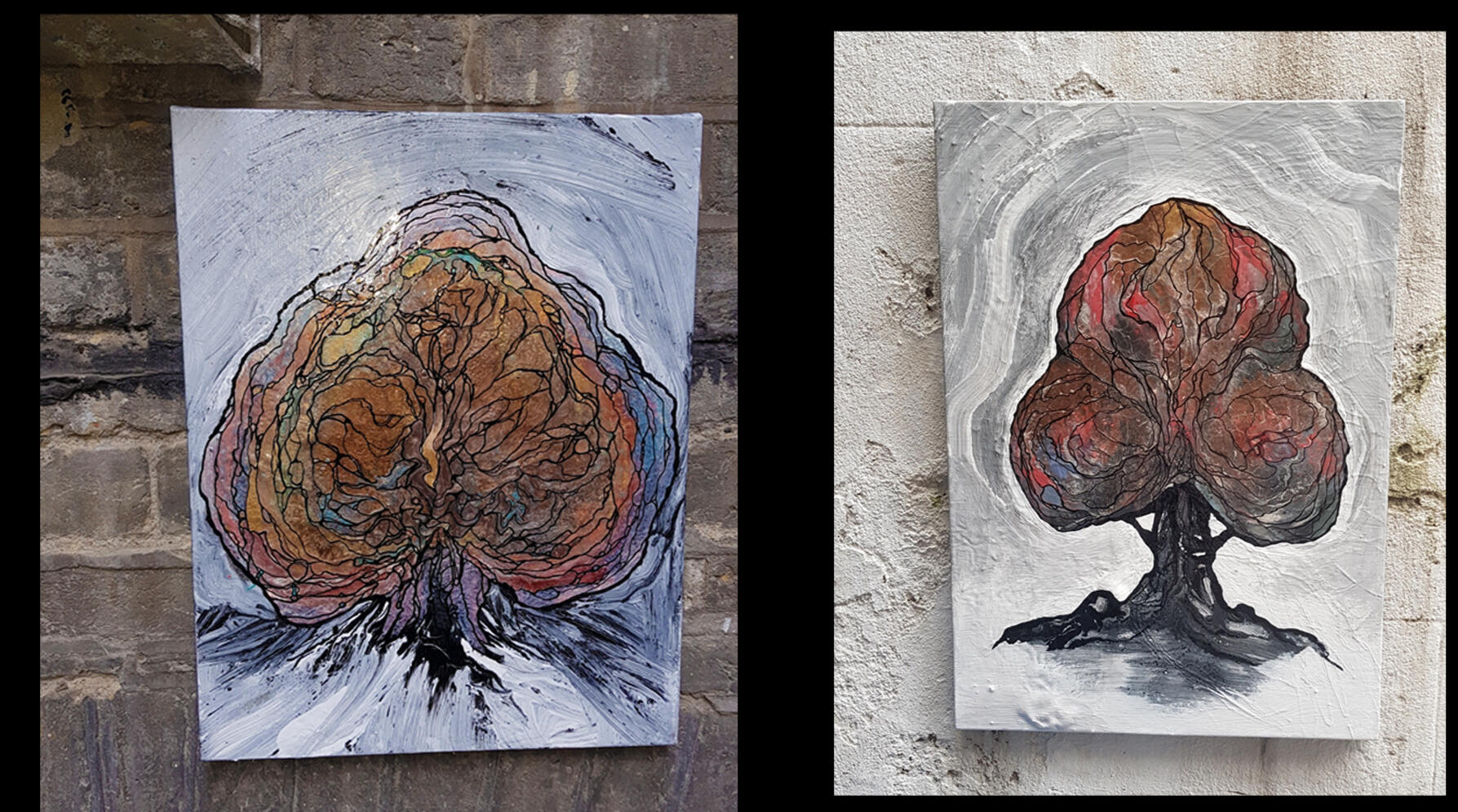 cosmic trees 76 x 50cms